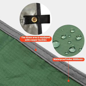 Planet Gates 3m/5m Waterproof Tarp Tent Shade Ultralight Garden Canopy Sunshade Outdoor Camping Awning Beach Sun Shelter with Nail Wind Rope