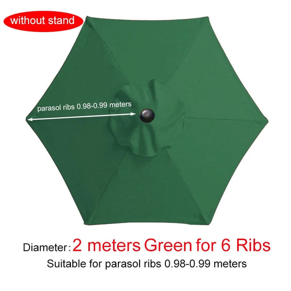 Planet Gates 3m Red for 8 Ribs / CHINA Parasol Replacement Cloth Outdoor Garden Banana Umbrella Cover Waterproof Sunshade Canopy For 6 Ribs/8 Ribs Parasol