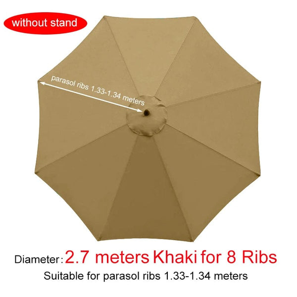 Planet Gates 3m Red for 8 Ribs / CHINA Parasol Replacement Cloth Outdoor Garden Banana Umbrella Cover Waterproof Sunshade Canopy For 6 Ribs/8 Ribs Parasol