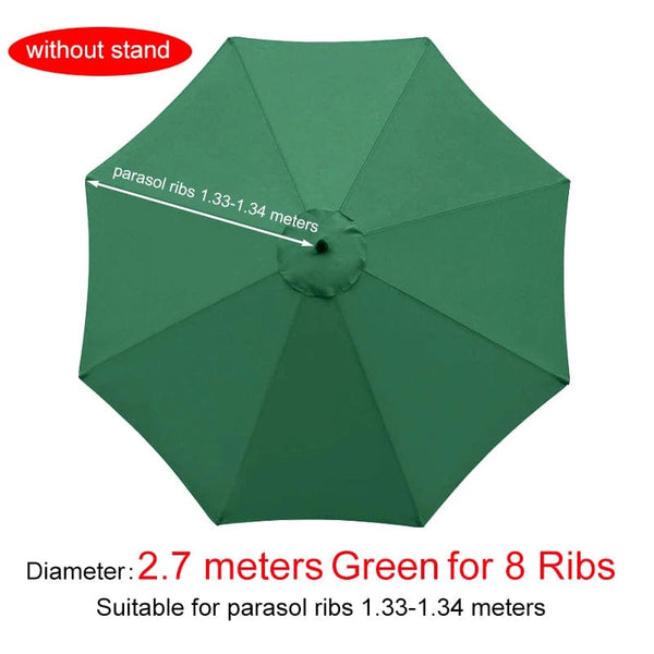 Planet Gates 3m Red for 8 Ribs / CHINA Parasol Replacement Cloth Outdoor Garden Banana Umbrella Cover Waterproof Sunshade Canopy For 6 Ribs/8 Ribs Parasol