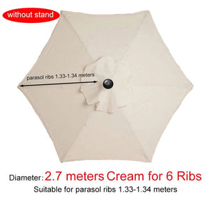 Planet Gates 3m Red for 8 Ribs / CHINA Parasol Replacement Cloth Outdoor Garden Banana Umbrella Cover Waterproof Sunshade Canopy For 6 Ribs/8 Ribs Parasol