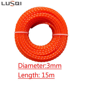 Planet Gates 3mm*15m Upgrade Your Lawn Mower with this 16.4 Yard Spiral Grass Trimmer Nylon Rope!