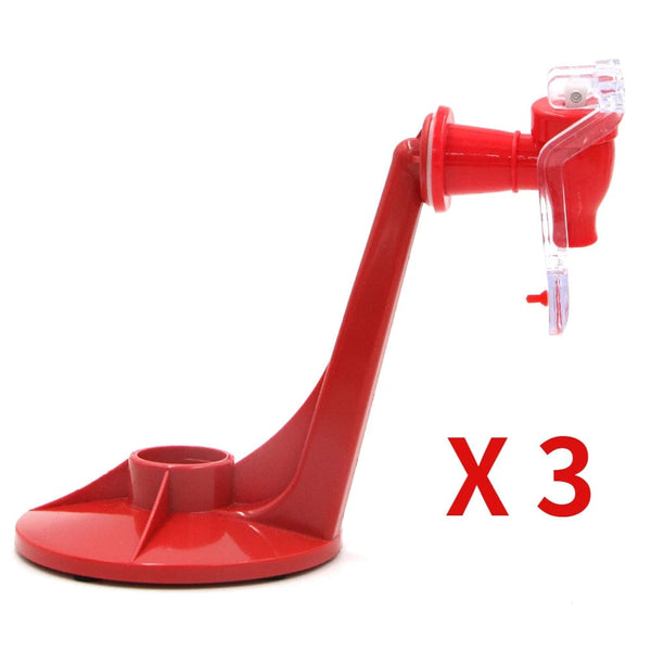 Planet Gates 3pc red-old Water Jug Soda Beverage Dispenser Bottle Coke Upside Down Drinking Water Distributeur De Boisson Switch Gadget Party Home Bar
