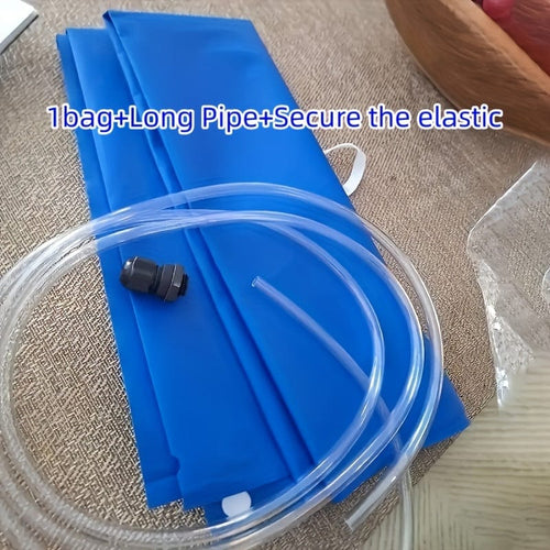 Planet Gates 3pcs (1bag+1clip+Long Pipe） Household Air Conditioning Cleaning Bags with Dust Hoods Water Bags General Cleaning Tools Suitable for Wall-Mounted Equipment