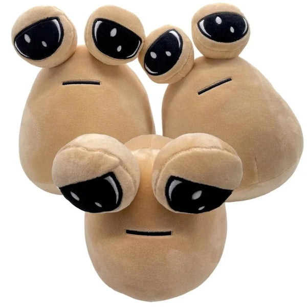 Planet Gates 3pcs 22cm Hot Game My Pet Alien Pou Plush Toy Furdiburb Emotion Alien Plushie Stuffed Animal Pou Doll