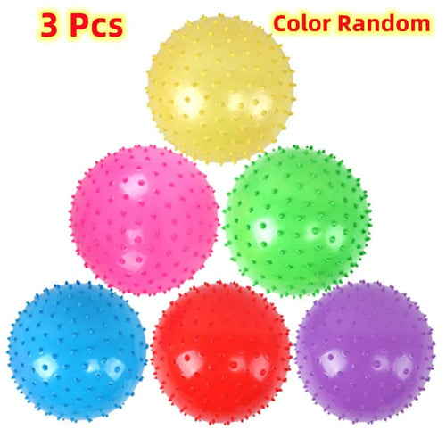 Planet Gates 3Pcs 3Pcs 16cm Interactive Games Kids Inflatable Ball Rubber Toy Baby Cartoon Thorn Large Balloon Developmental Children Ball Toys