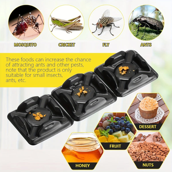 Planet Gates 3pcs 3pcs, Ant Killer Ant Traps Spider Traps Effective Insect Traps Indoor Ant Bait Glue Traps For Bugs Outdoor Home Kitchen Cricket Crawling Bugs Bait Fragrance Pheromone Free