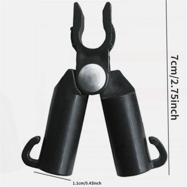 Planet Gates 3pcs 3pcs Plant Support Awning Pillar Accessories Clip Quickly Set Up Climbing Vine Bracket Plant Steel Pipe Bracket Garden Support