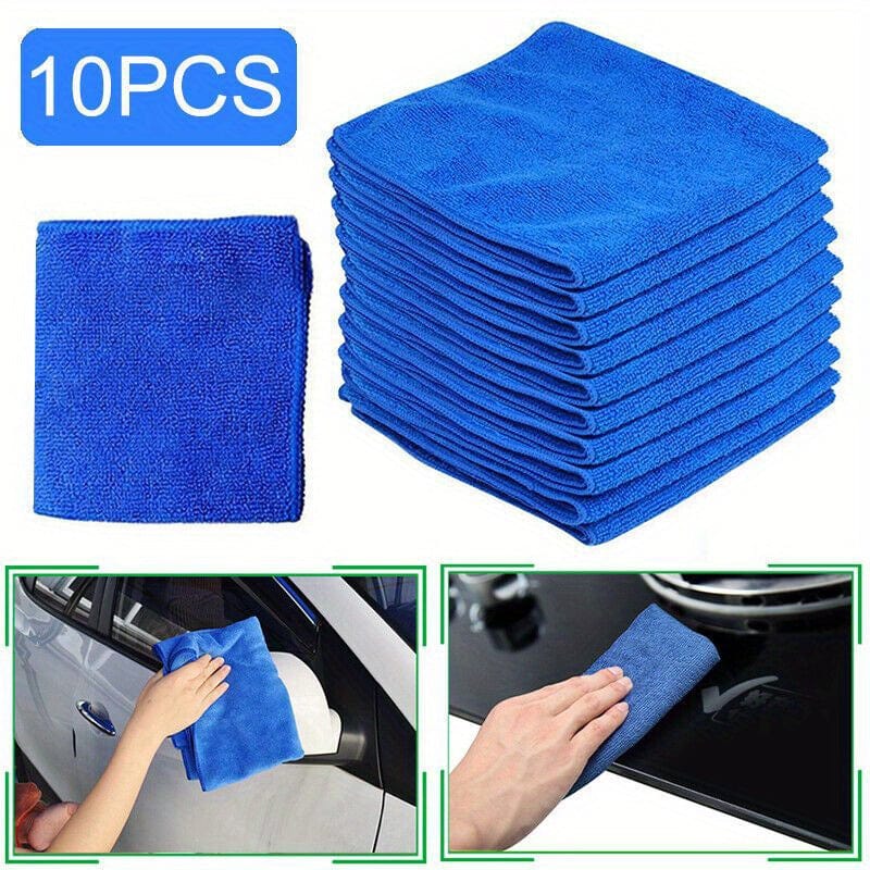 Planet Gates 3pcs/5pcs/10pcs Microfiber Car Cleaning Towel Automobile Motorcycle Washing Glass Household Cleaning Small Towel