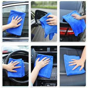 Planet Gates 3pcs/5pcs/10pcs Microfiber Car Cleaning Towel Automobile Motorcycle Washing Glass Household Cleaning Small Towel