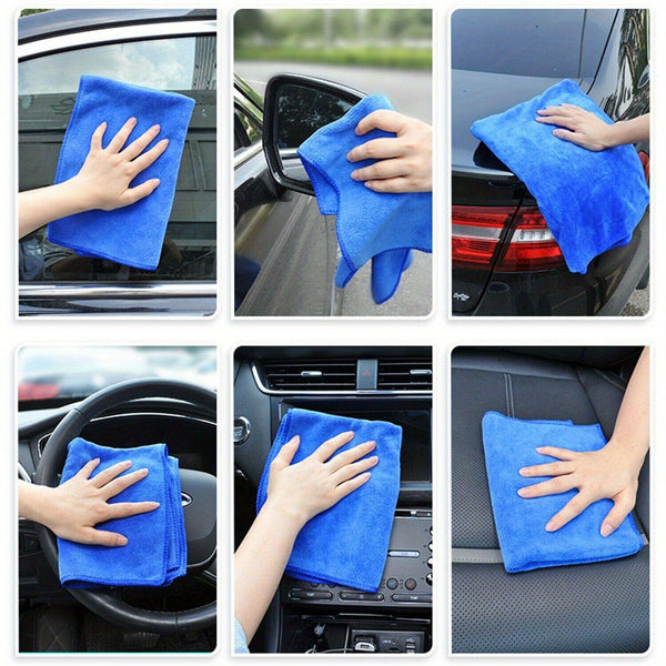 Planet Gates 3pcs/5pcs/10pcs Microfiber Car Cleaning Towel Automobile Motorcycle Washing Glass Household Cleaning Small Towel