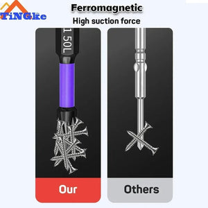 Planet Gates 3PCS 65 70 90mm Anti-shock Strong Magnetic Screwdriver Bits D1 High Hardness Batch Head Non-slip Impact Driver Bit Sets for Power Drilling Tools