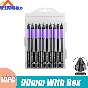 Planet Gates 3PCS 65 70 90mm Anti-shock Strong Magnetic Screwdriver Bits D1 High Hardness Batch Head Non-slip Impact Driver Bit Sets for Power Drilling Tools