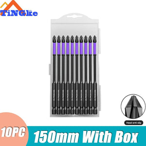 Planet Gates 3PCS 65 70 90mm Anti-shock Strong Magnetic Screwdriver Bits D1 High Hardness Batch Head Non-slip Impact Driver Bit Sets for Power Drilling Tools
