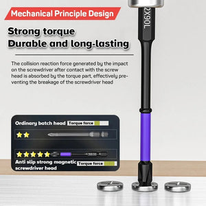 Planet Gates 3PCS 65 70 90mm Anti-shock Strong Magnetic Screwdriver Bits D1 High Hardness Batch Head Non-slip Impact Driver Bit Sets for Power Drilling Tools