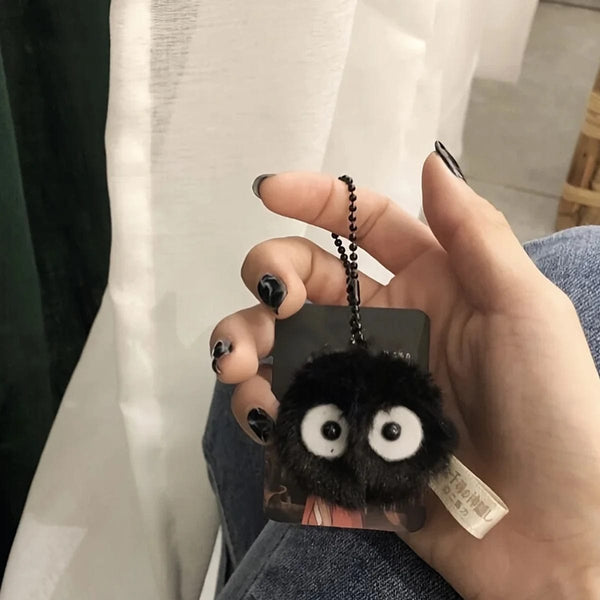 Planet Gates 3pcs key chain / 4 cm 3pcs Plush Small Briquette Pendant Accessory Keyrings fit Bag Charms Purse Accessory for Miyazaki Hayao Comic Fans