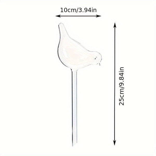 Planet Gates 3pcs Large Size 25cm*9cm (9.84in*3.94in) Imitation Glass Plastic Bird Automatic Watering Device Lazy Watering Device Travel Drip Device Lazy Watering Device Round Watering Device