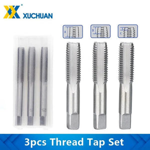 Planet Gates 3pcs M22x2.5 / CN 3pcs Hand Thread Tap Set HSS Metric Plug Tap Metal Screw Tap Drill M2/M2.5/M3/M3.5/M4/M5/M6/M8/M10/M12 Hand Tool Set