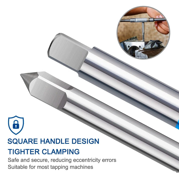 Planet Gates 3pcs M22x2.5 / CN 3pcs Hand Thread Tap Set HSS Metric Plug Tap Metal Screw Tap Drill M2/M2.5/M3/M3.5/M4/M5/M6/M8/M10/M12 Hand Tool Set
