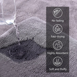 Planet Gates 3pcs Microfiber Bath Towel Set, Lightweight Quick Drying Bath Towels, Super Absorbent & Breathable, High Quality Coral Velvet Bath Towel Sets, Ultra Soft Towel Set For Bathroom, Fitness, Travel, Yoga