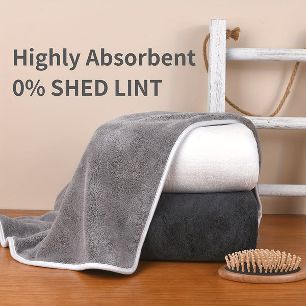 Planet Gates 3pcs Microfiber Bath Towel Set, Lightweight Quick Drying Bath Towels, Super Absorbent & Breathable, High Quality Coral Velvet Bath Towel Sets, Ultra Soft Towel Set For Bathroom, Fitness, Travel, Yoga