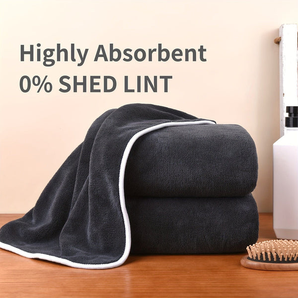 Planet Gates 3pcs Microfiber Bath Towel Set, Lightweight Quick Drying Bath Towels, Super Absorbent & Breathable, High Quality Coral Velvet Bath Towel Sets, Ultra Soft Towel Set For Bathroom, Fitness, Travel, Yoga