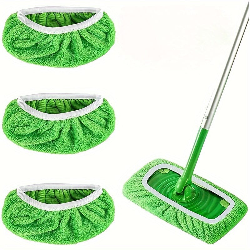 Planet Gates 3pcs, Microfiber Cleaning Mop Replacement Pad, Flat Floor Mop Cloth, Washable And Durable Replacement Mop Cloth, Wet And Dry Use, Easy To Clean, Cleaning Supplies, Back To School Supplies