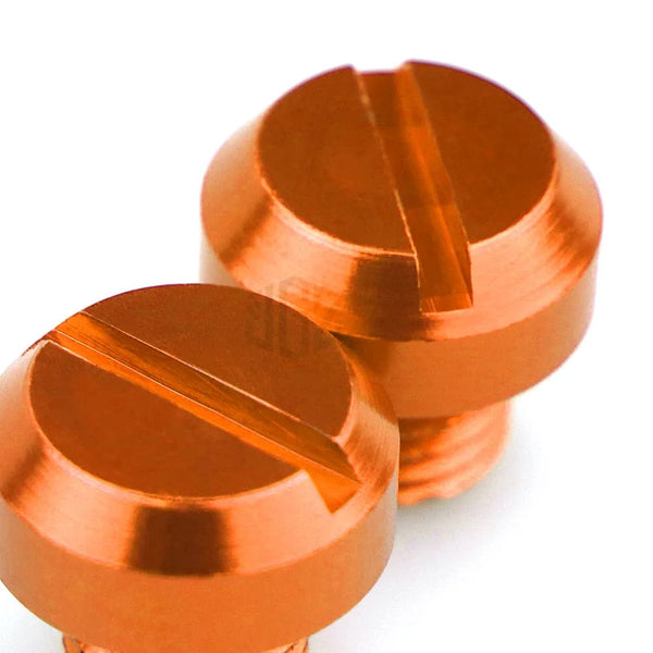 Planet Gates 3pcs Orange Motorcycle M10*1.25 CNC Mirrors Hole Plug Screws Cover Caps Thread Adapter Bolts For KTM DUKE RC 125 390 200 250 690