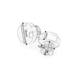 Planet Gates 3pcs Orange Motorcycle M10*1.25 CNC Mirrors Hole Plug Screws Cover Caps Thread Adapter Bolts For KTM DUKE RC 125 390 200 250 690