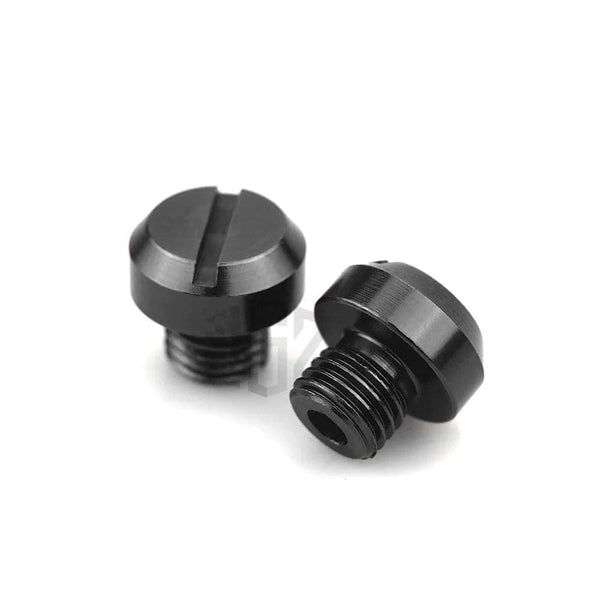 Planet Gates 3pcs Orange Motorcycle M10*1.25 CNC Mirrors Hole Plug Screws Cover Caps Thread Adapter Bolts For KTM DUKE RC 125 390 200 250 690