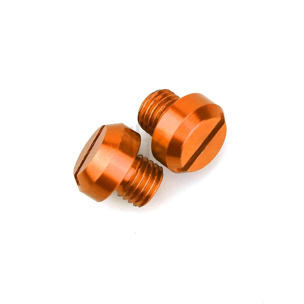 Planet Gates 3pcs Orange Motorcycle M10*1.25 CNC Mirrors Hole Plug Screws Cover Caps Thread Adapter Bolts For KTM DUKE RC 125 390 200 250 690