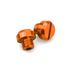 Planet Gates 3pcs Orange Motorcycle M10*1.25 CNC Mirrors Hole Plug Screws Cover Caps Thread Adapter Bolts For KTM DUKE RC 125 390 200 250 690