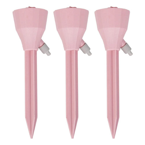 Planet Gates 3Pcs Pink 3/6/12Pcs Automatic Flower Watering Device Timing Adjustable Drip Water Seepage Device Potted Plant Irrigation Tool For Flowers