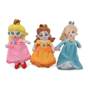 Planet Gates 3pcs Princess Peach Mario Plush Toys Kawaii Stuffed Dolls Cartoon Cute Dolls Birthday Christmas Gift For Kids Collection
