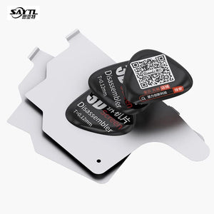 Planet Gates 3PCS QianLi Mobile Phone LCD Screen Spudger Opening Pry Card Ultra Thin Flexible Disassemble Steel Metal Phone Repair tools