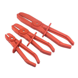 Planet Gates 3pcs red 3pcs Nylon Hose Clamp Tool Set Brake Fuel Water Line Clamp Plier Hands Free Tool Car Repair Tools Hose Pliers