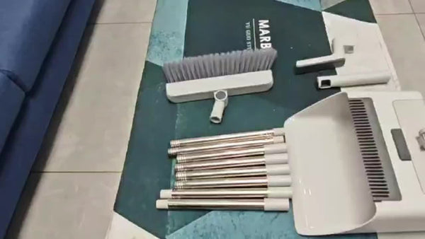 Planet Gates 3pcs/ Set, Household Broom, Floor Brush And Dustpan Set, Thickened Sweeping Broom, Scrub Brush And Dustpan With Long Handle, Non-stick Hair Floor Cleaning Tool, For Home Office School Dorm, Cleaning Supplies, Cleaning Gadgets