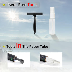 Planet Gates 3pcs/set Sunscreen Heat Insulation Window Film Window Glass Sticker Sunshine Room Sunshade Glass Film One-Way Perspective Privacy Film With Free Installation Tools, Premium PET Material