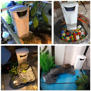 Planet Gates 3W 200L/H Waterfall Aquarium Filter Pump Turtle Fish Tank Low Water Level Filter Oxygen Pump Fish Turtle Reptile Supply 220-240V