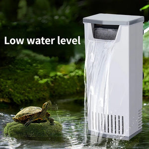 Planet Gates 3W 200L/H Waterfall Aquarium Filter Pump Turtle Fish Tank Low Water Level Filter Oxygen Pump Fish Turtle Reptile Supply 220-240V