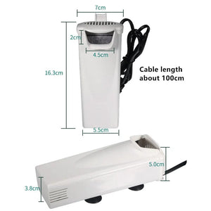 Planet Gates 3W 200L/H Waterfall Aquarium Filter Pump Turtle Fish Tank Low Water Level Filter Oxygen Pump Fish Turtle Reptile Supply 220-240V