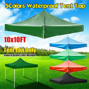 Planet Gates 3x3m Tent Canopy Top Roof Replacement Cover Outdoor Camping Waterproof Sun Shelter Sunshade Garden Beach UV Sun Shield