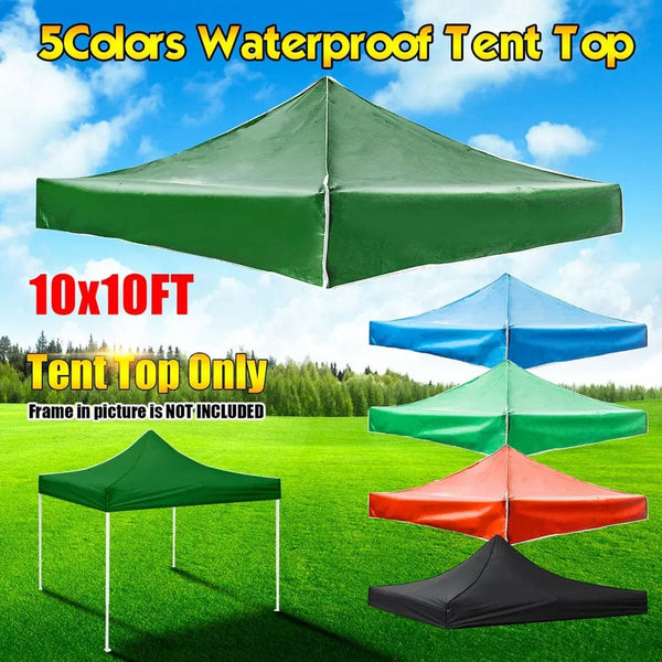 Planet Gates 3x3m Tent Canopy Top Roof Replacement Cover Outdoor Camping Waterproof Sun Shelter Sunshade Garden Beach UV Sun Shield