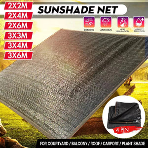 Planet Gates 3x4m 85% Anti-UV Balcony Sun Shade Sail Mesh Shade Cloth Sunblock Mesh Cover Taped Edge With Grommets   for Sun Shelter Garden Patio