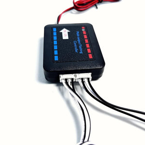 Planet Gates 3x8 Manual Control / Red and Blue 3 LED Car Front Grille Strobe Police Lights Flash Warning Lamp Red Blue Yellow Rescue Vehicle Emergency Flasher Signal Lighting