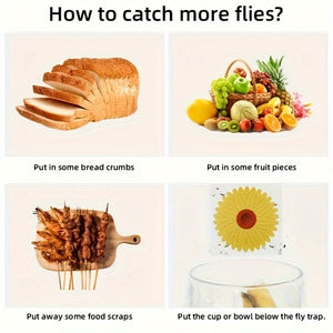 Planet Gates 4/10/20/30pcs, Window Fly Stickers Trap Insects, Kitchen, Bedroom, Living Room, Strong Adhesive Catching Stickers, Pest Control