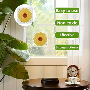 Planet Gates 4/10/20/30pcs, Window Fly Stickers Trap Insects, Kitchen, Bedroom, Living Room, Strong Adhesive Catching Stickers, Pest Control