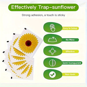 Planet Gates 4/10/20/30pcs, Window Fly Stickers Trap Insects, Kitchen, Bedroom, Living Room, Strong Adhesive Catching Stickers, Pest Control