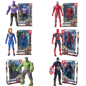 Planet Gates 4 / 17CM 2024 Marvel Spiderman Hulk Ironman Anime Action Figure Toy Christmas Gift Pvc Movable Joints Luminous Doll Collection Model Toy
