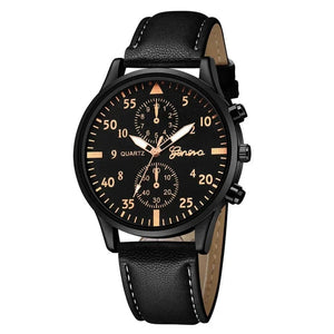 Planet Gates 4/2/1pcs Men Sports Watches Set Man Business Quartz Wristwatch Luxury Brown Leather Bracelet Men Casual Clock Watch（no Box）